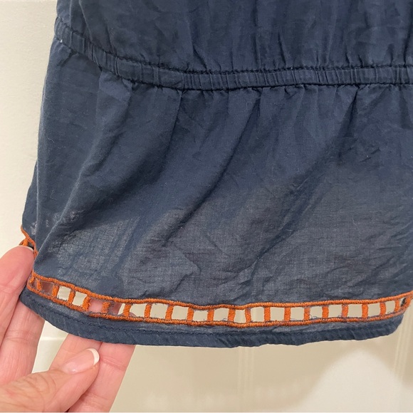 Forever 21 100% Cotton Embroidered Boho Earthy Artsy Nicely Detailed Top Sz M - Picture 6 of 9